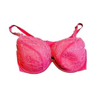 Cacique Pink Lace Bra Womens Size 44DD